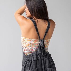Dakota Tie Overall - Washed Black